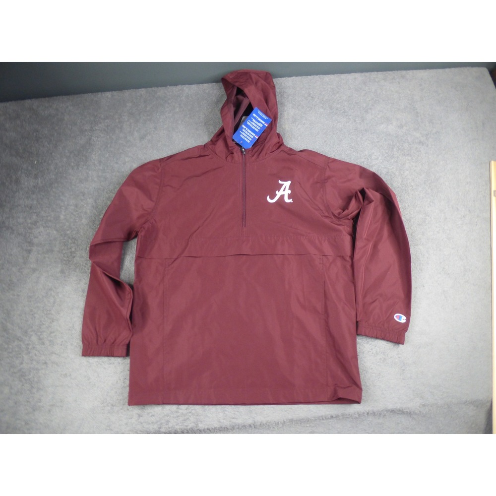 Champion Alabama Crimson Tide Kids YXL 14-16 Packable Windbreaker Jacket Maroon